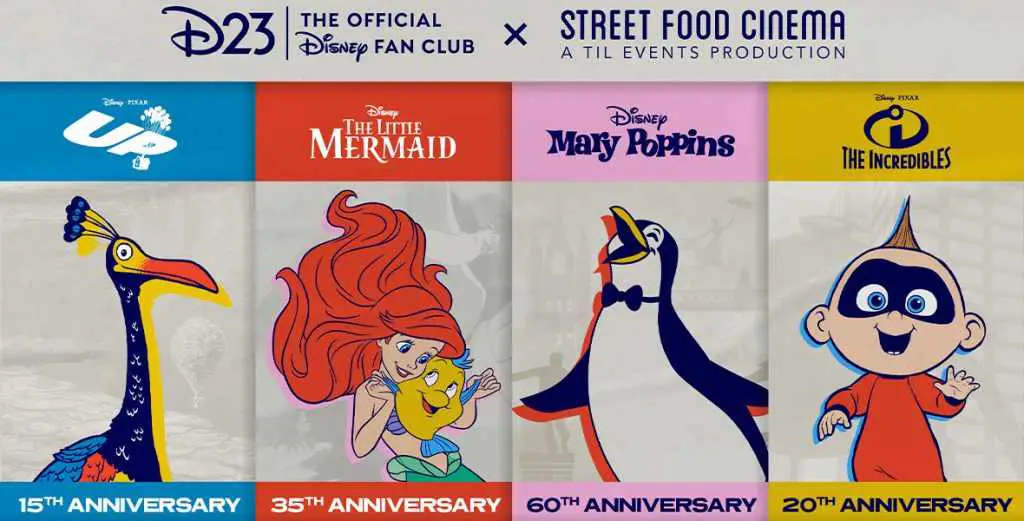 D23 & Street Food Cinema Celebrate Big-Screen Anniversaries