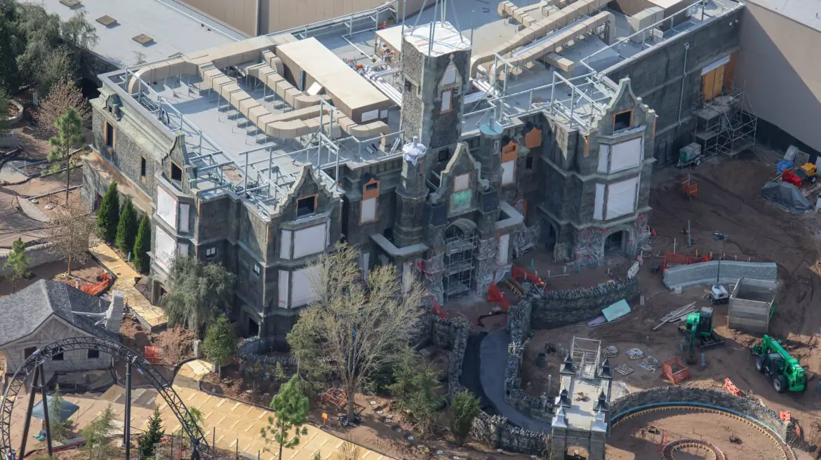 Aerial Photos of the Manor in Dark Universe Coming to Universal Epic Universe