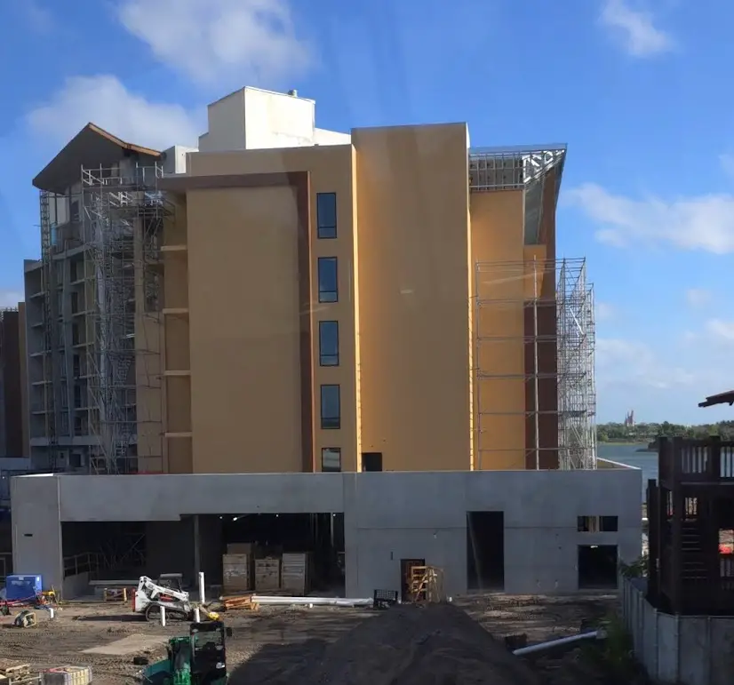 Disney’s Polynesian Village Resort DVC Tower Construction Update for Late March