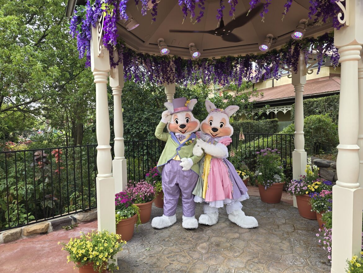 Mr. & Mrs. Bunny Have Arrived for Easter at the Magic Kingdom