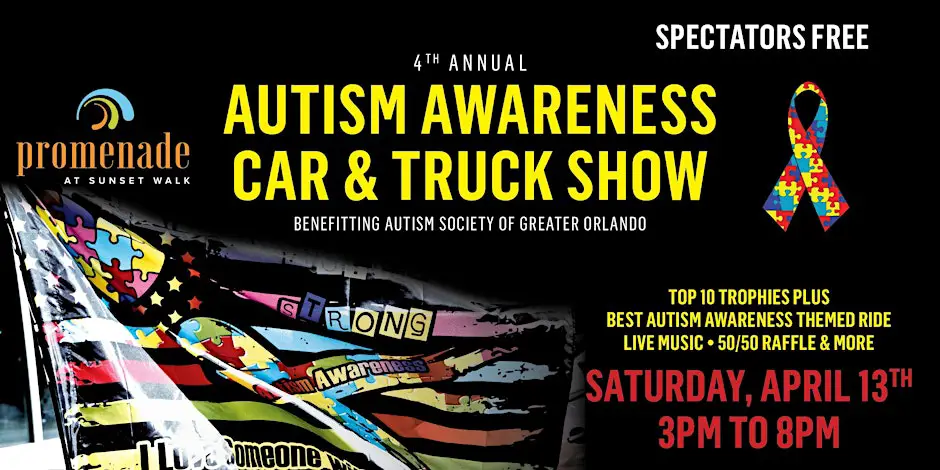 Promenade at Sunset Walk Hosting Autism Awareness Car & Truck Show this April