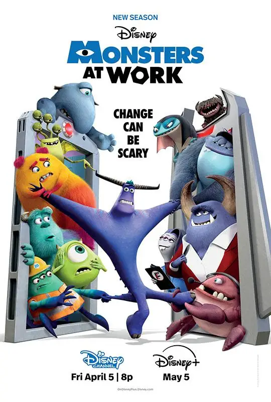 Monsters At Work Season 2 Premieres April 5th on the Disney Channel.