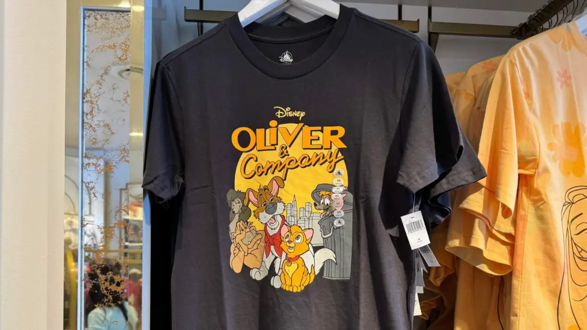 Retro Oliver & Company T-shirt Available At Hollywood Studios!