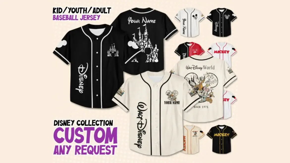 Custom Disney Baseball Jersey For The Whole Family!