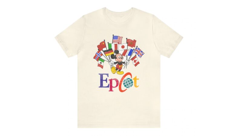 Mickey Flags of Nations Epcot T-Shirt