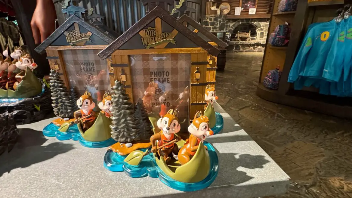 Adorable Chip & Dale Canoeing Photo Frame To Display Happy Memories From Your Trip!