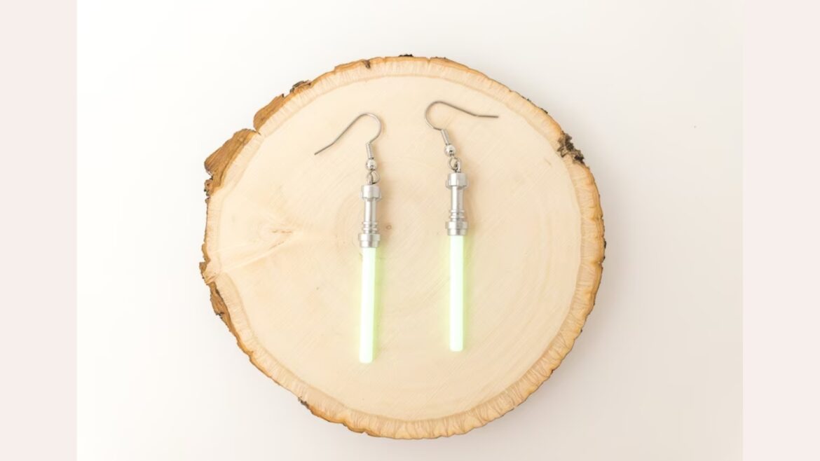 Glow in the Dark Lightsaber Earrings For Star Wars Day!