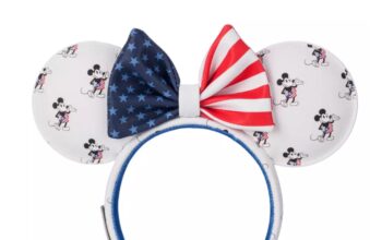 Mickey and Minnie Mouse Americana Loungefly Ear Headband