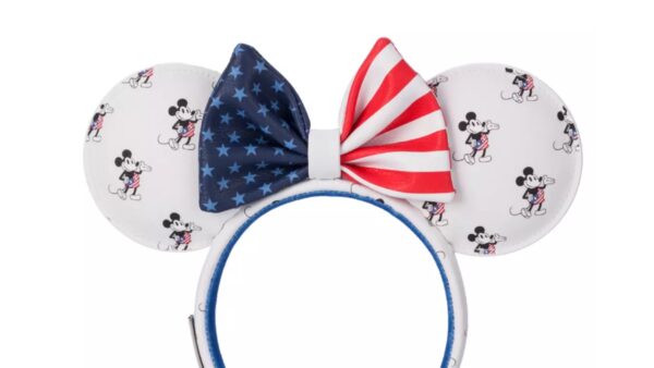 Mickey and Minnie Mouse Americana Loungefly Ear Headband 