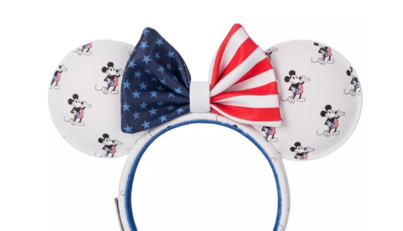 Mickey and Minnie Mouse Americana Loungefly Ear Headband