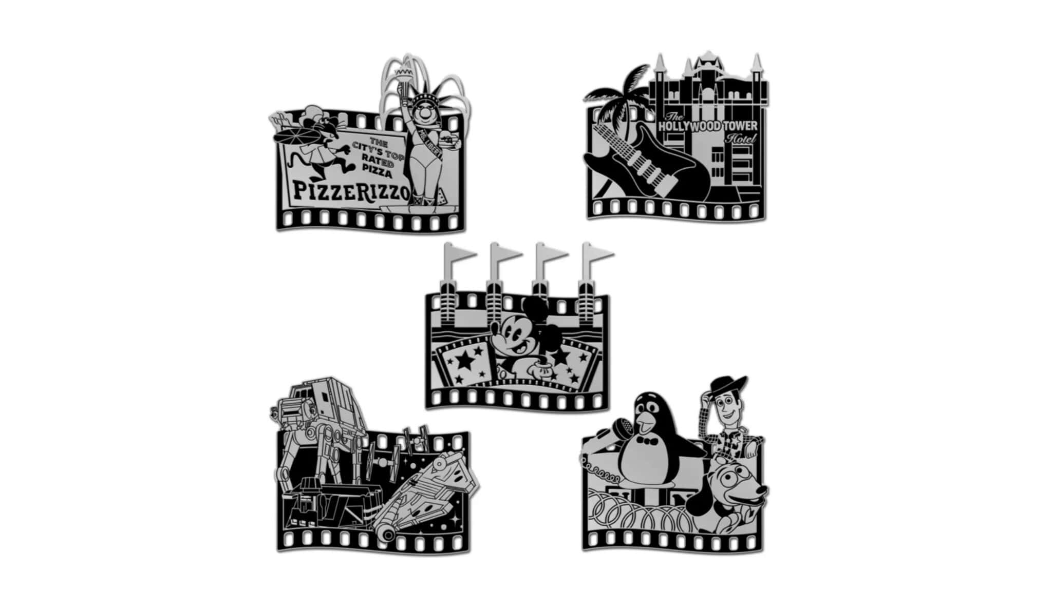D23 exclusive hollywood studios 35th anniversary pin set now at the