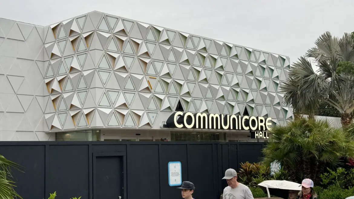 Mickey & Friends & Communicore Hall Signs Now Visible in EPCOT