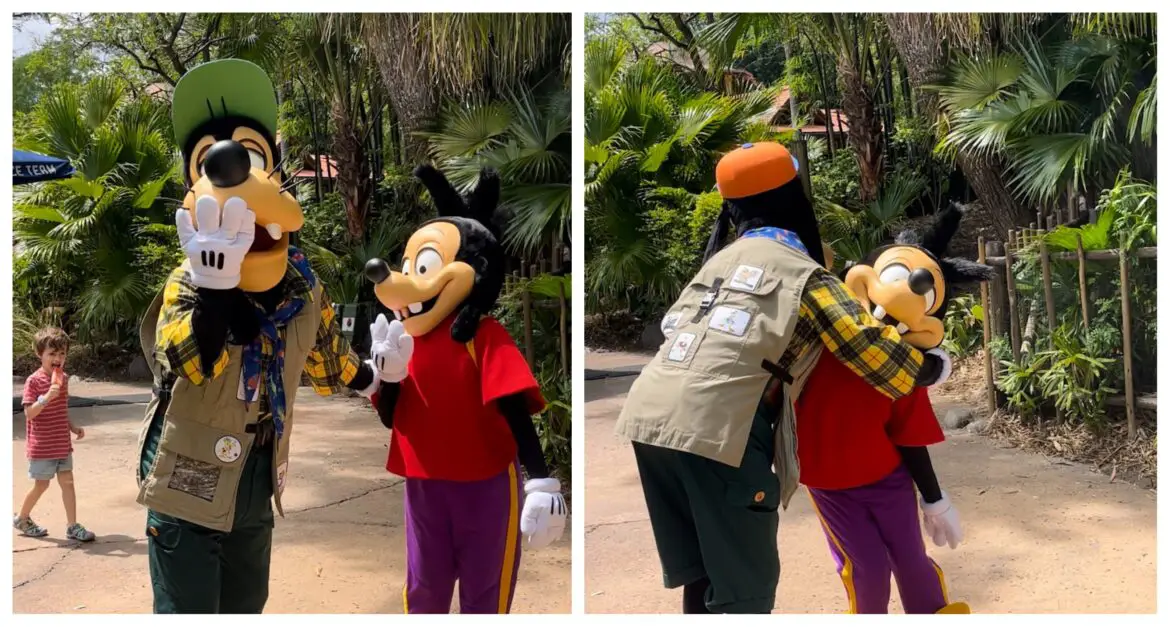 Goofy & Max make Surprise Appearance at Disney’s Animal Kingdom for Earth Day 2024