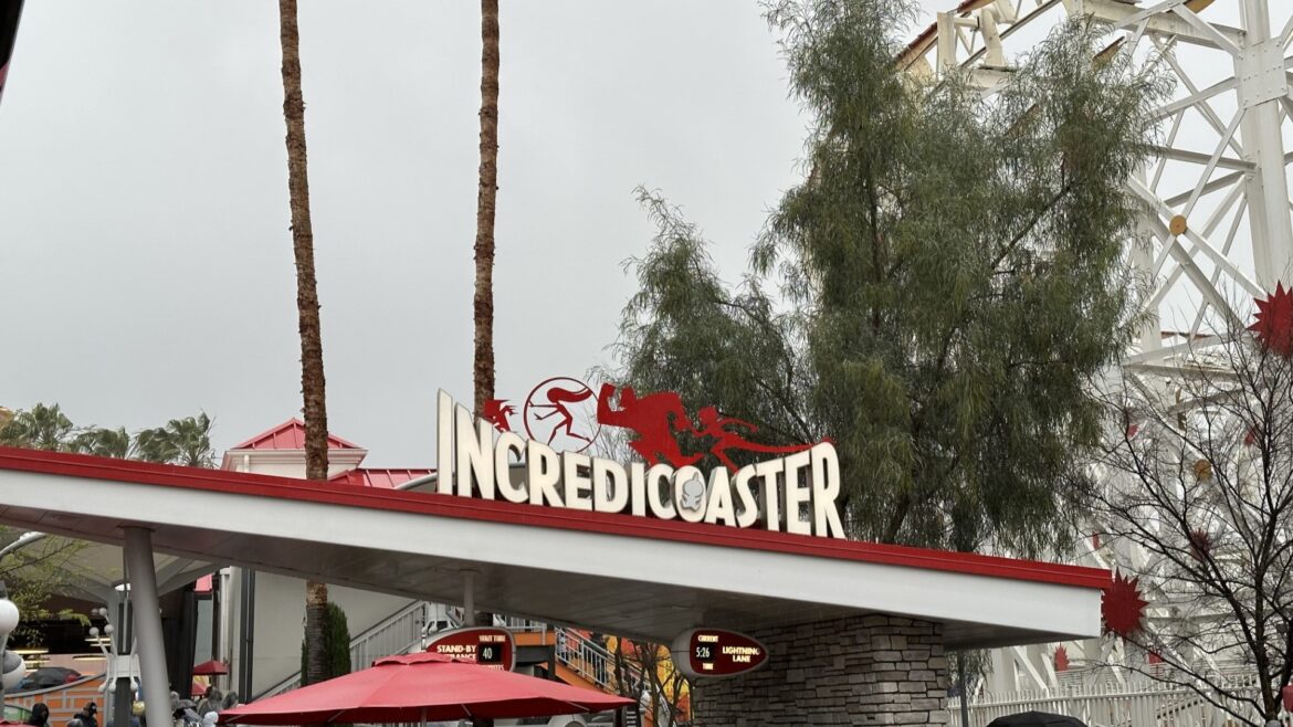 Incredicoaster at Disney California Adventure Closing for Refurbishment this Month