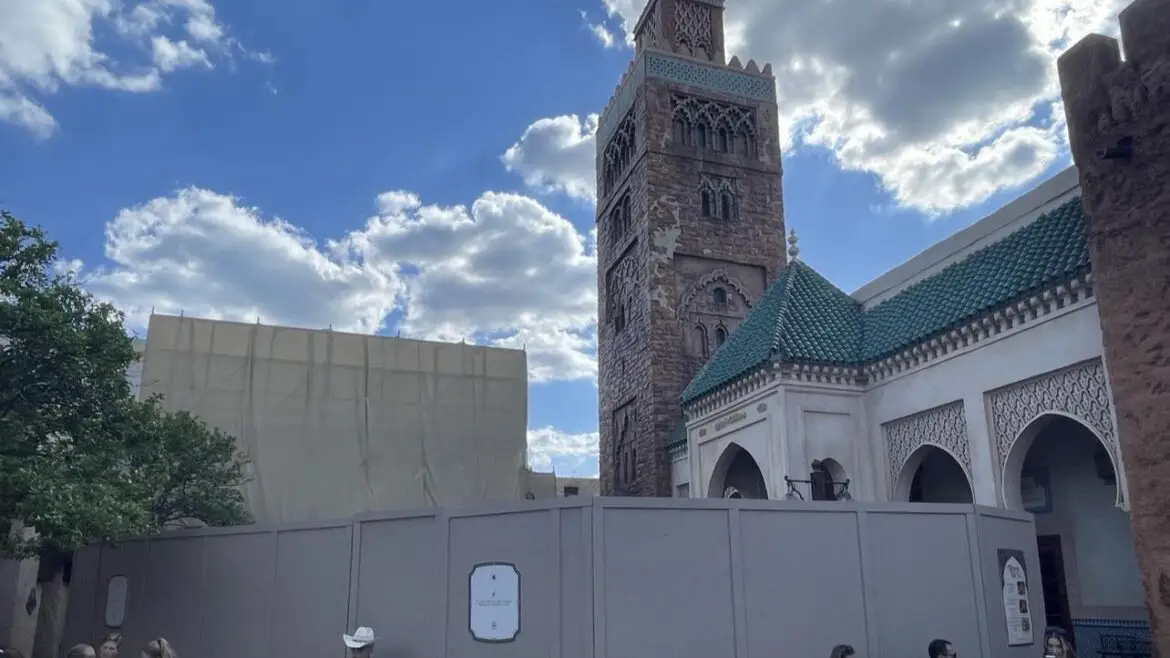 Construction Underway at EPCOT’s Morocco Pavilion