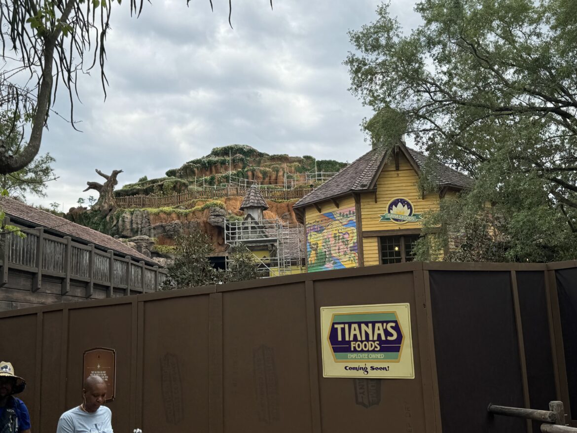 New Entrance Sign & Construction Update for Tiana's Bayou Adventure ...