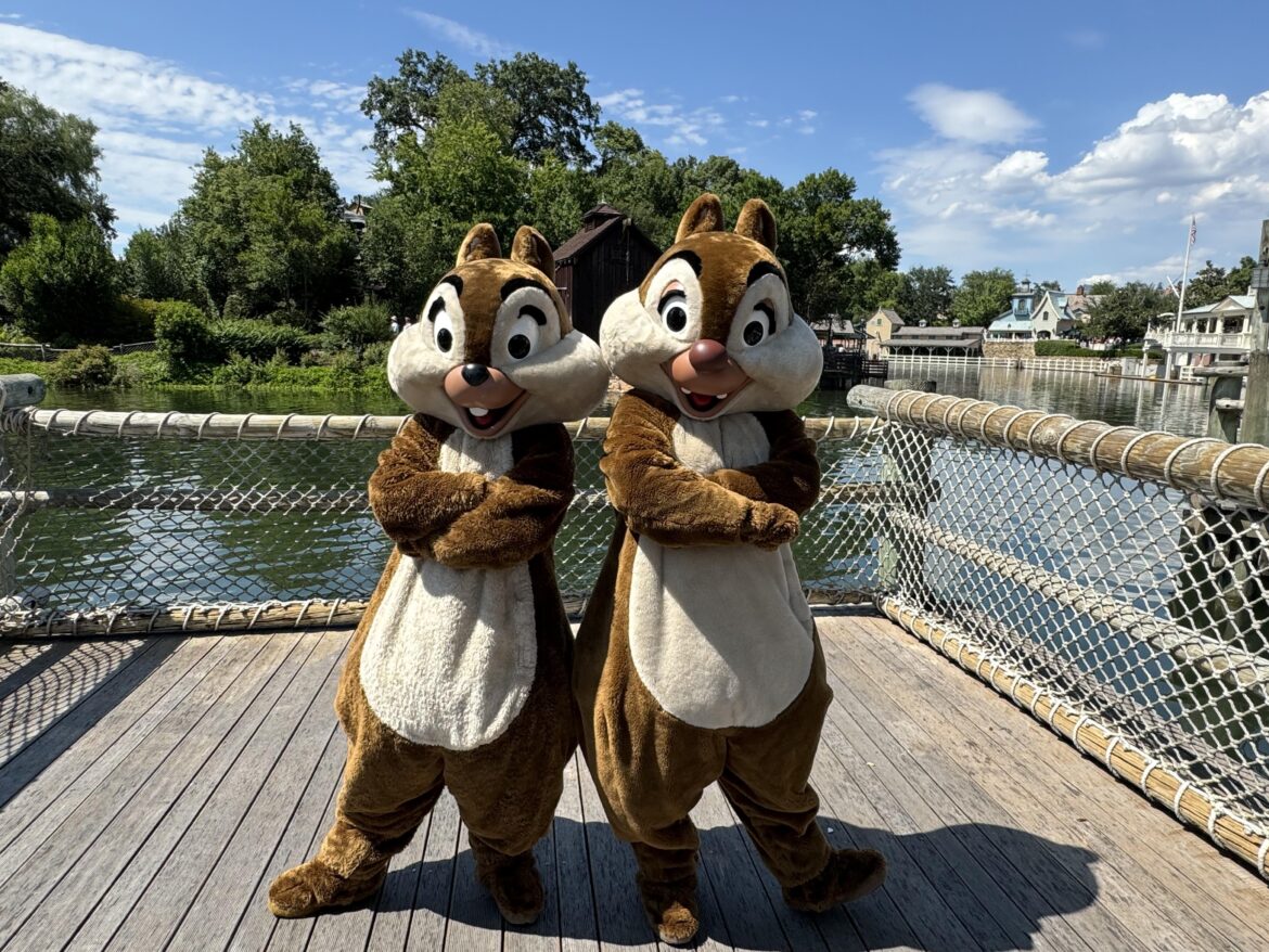 Chip & Dale Greeting Guests at a New Location in the Magic Kingdom