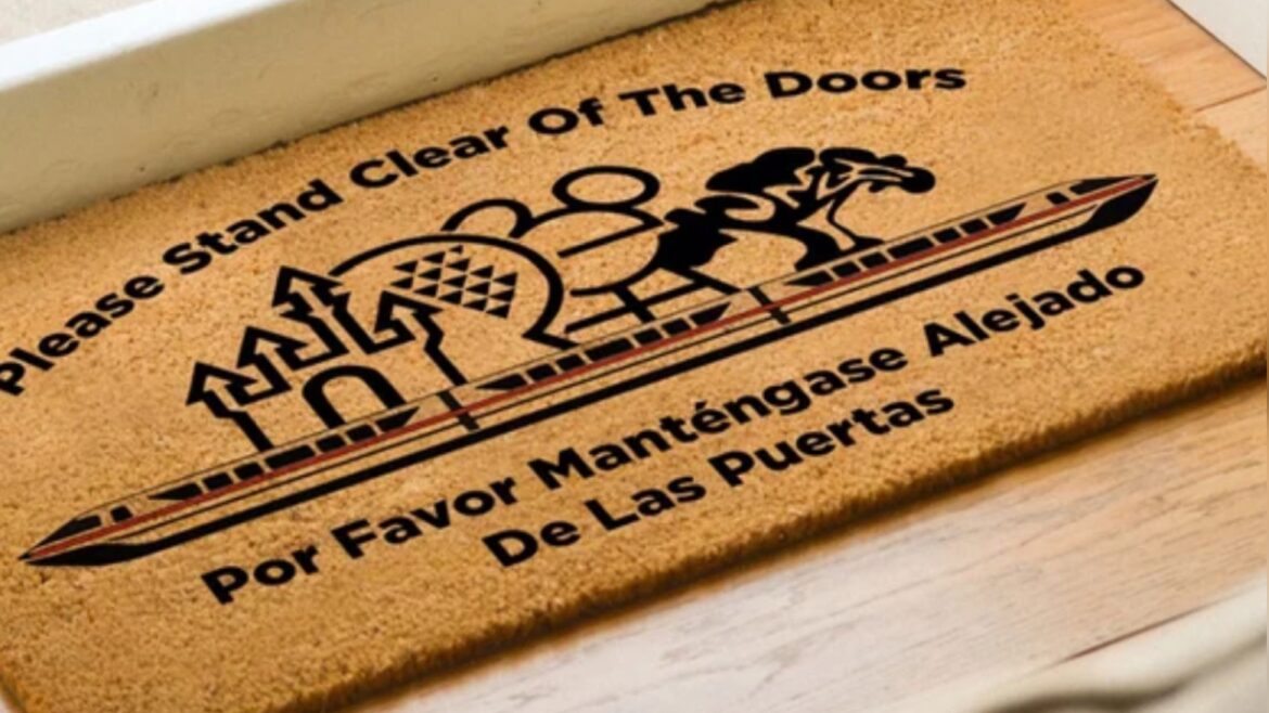 Disney Parks Monorail Doormat To Welcome Everyone Into Your Home!