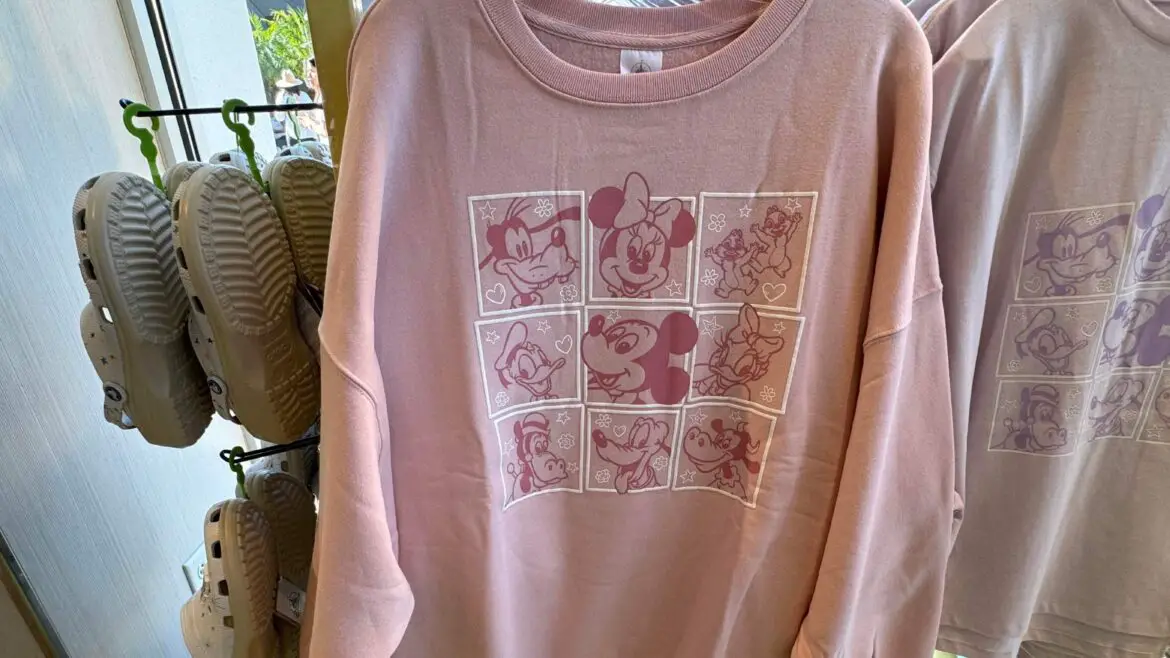Rock the Retro Vibes with the New Mickey and Friends Crewneck at Disney Springs!
