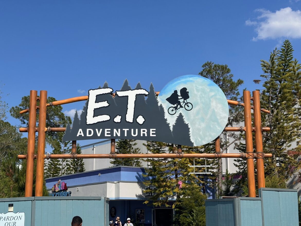 New E.T. Adventure Sign Goes Up at Universal Orlando