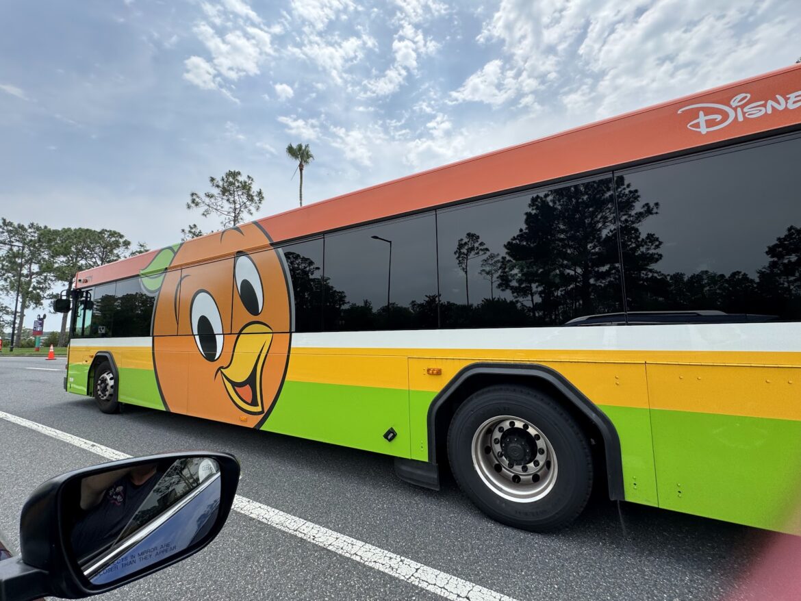 New Orange Bird Bus Spotted at Disney World
