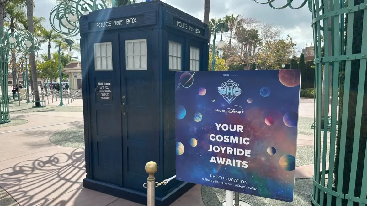 Tardis from Doctor Who Materializes at Disneyland