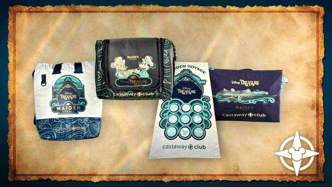 First look at Castaway Club in-room gifts for Inaugural Season of Disney Treasure