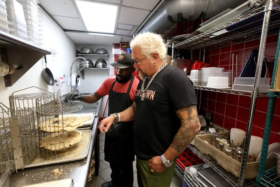 Celebrity Chef Guy Fieri Spotted Getting His Chicken Fix at Chicken Guy! in Disney Springs