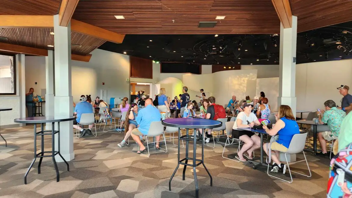 Check out the Temporary DVC Lounge at the Odyssey Building in Epcot