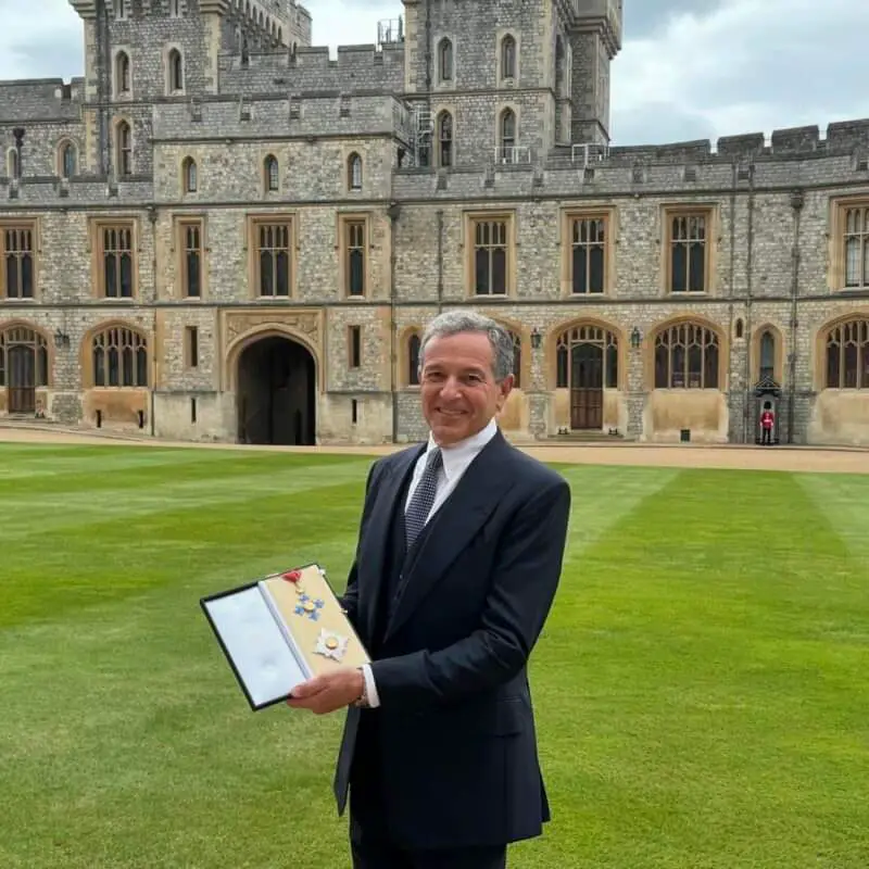 Disney CEO Bob Iger Awarded Honorary Knight of the Order of the British Empire