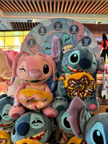 Stitch and Angel Donut Plushes