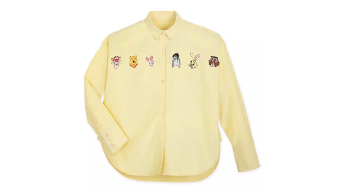 Channel Your Inner Hundred Acre Wood Dweller with the Adorable Winnie the Pooh Long Sleeve Oxford Shirt!