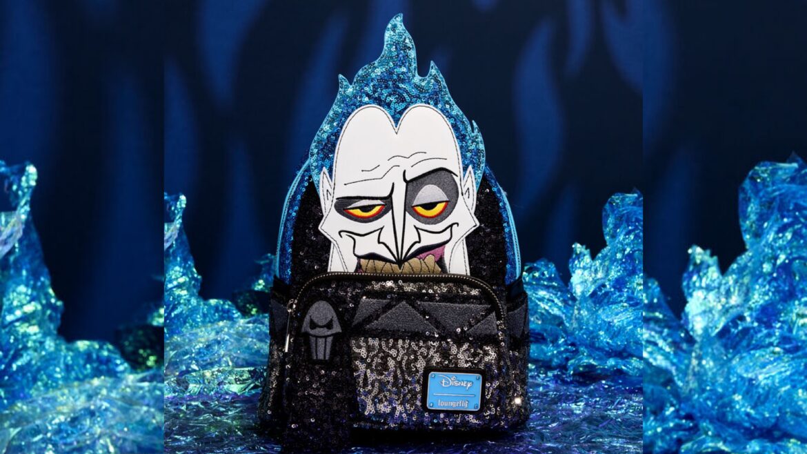 Unleash Your Inner Underworld Ruler with the Hades Sequin Cosplay Mini Backpack by Loungefly!