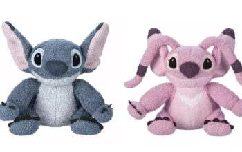 Stitch and Angel in Barefoot Dreams CozyChic Plush