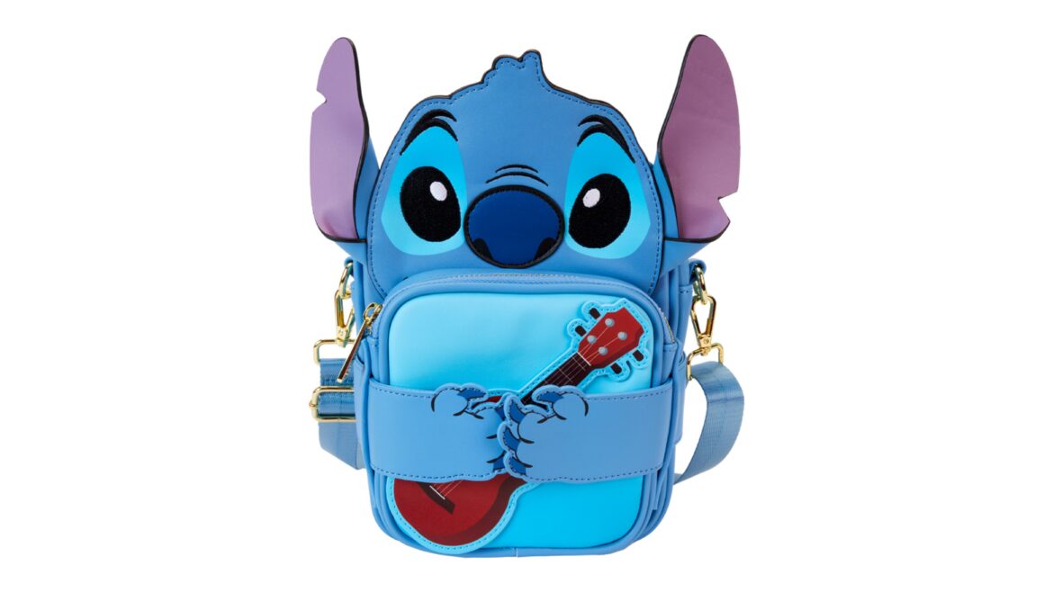 Stitch Up Some Fun with the Loungefly Stitch Camping Cuties Crossbody Bag!