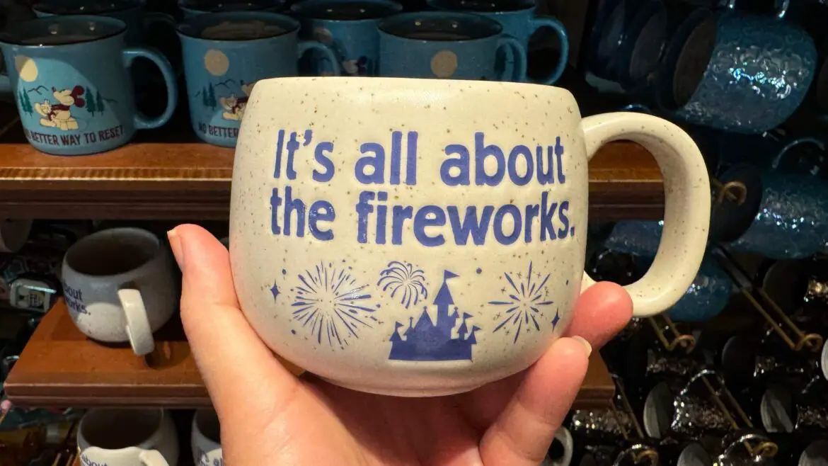 Ignite Your Mornings with the Fantasyland Castle Fireworks Mug!