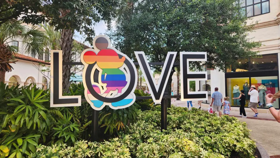 Love Pride Sign Returns to Disney Springs