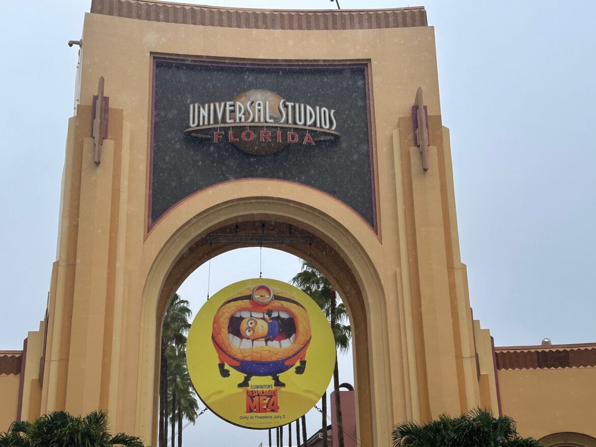 New Despicable Me 4 Minion Medallion Up Now at Universal Studios Entrance