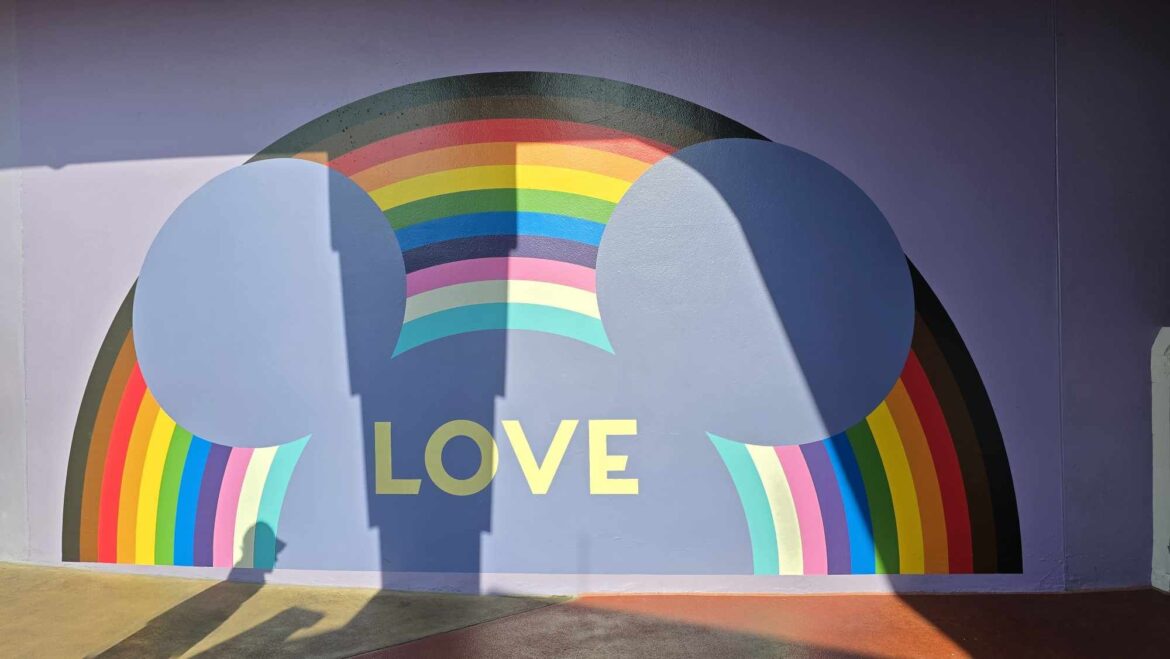 Pride Mural Returns to the Purple Wall in the Magic Kingdom for 2024