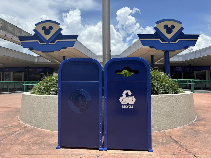 New Transportation and Ticket Center Trash Cans