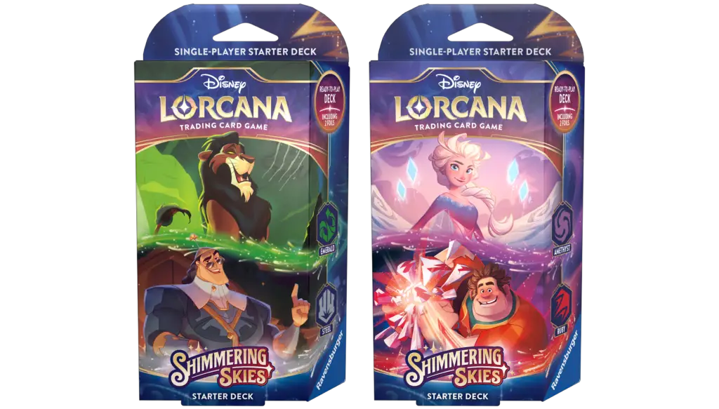 Shimmering Skies Lorcana Starter Decks have our Heart Racing
