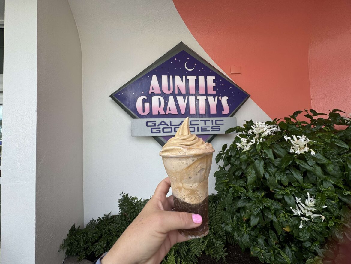 Cold Brew Float w/ Salted Caramel Soft Serve at Auntie Gravity’s