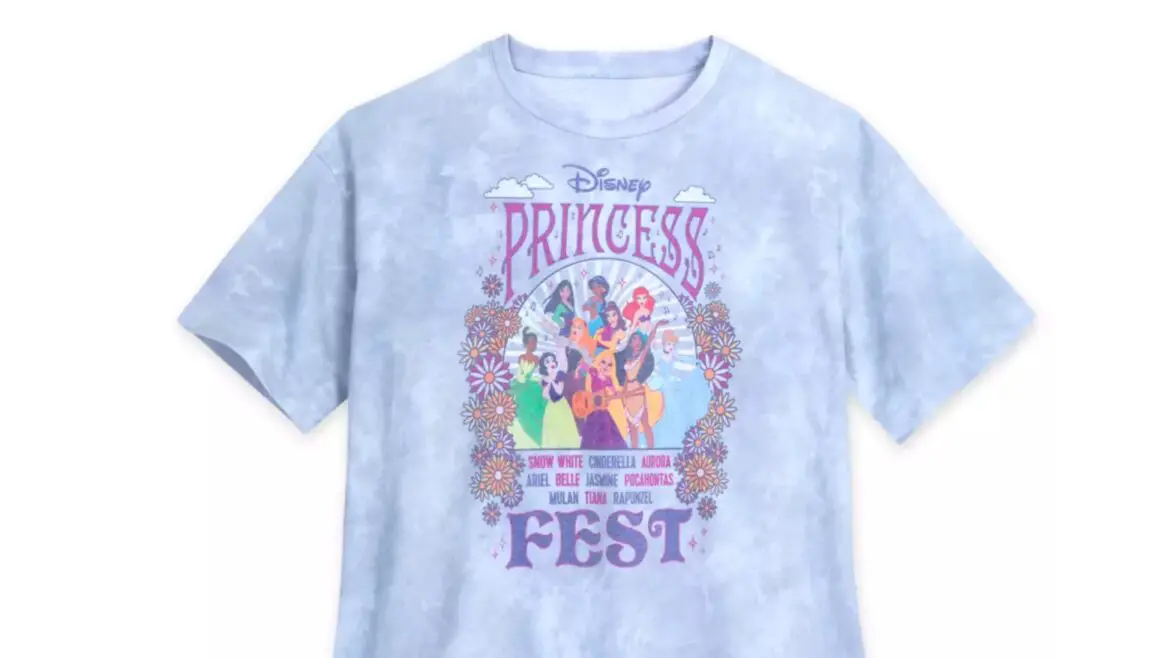 Rock the Magic with the Disney Princess Fest Tie-Dye T-Shirt!