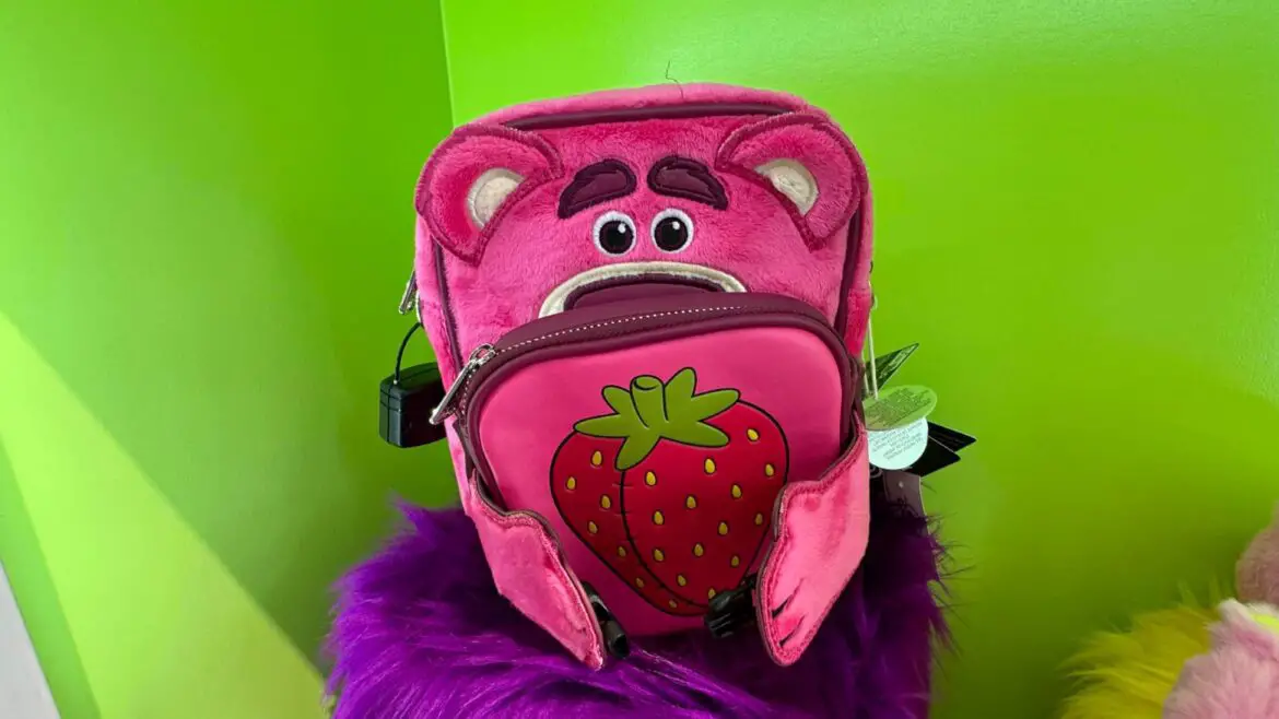 Squeeze in Some Fun with the Huggable (and Slightly Evil) Loungefly Lotso Plush Crossbody Bag!