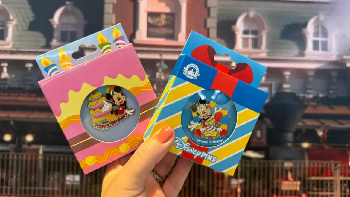 Celebrate in Style with Mickey Mouse Birthday Pins at Disney Springs!