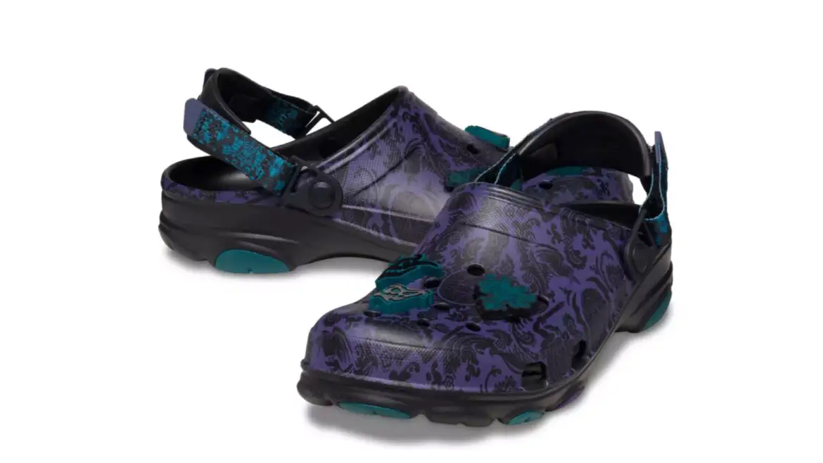Step into the Spookiest Comfort with The Haunted Mansion Wallpaper Crocs!