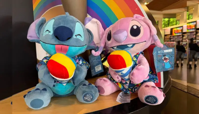 Stitch and Angel Shaved Ice Plushies