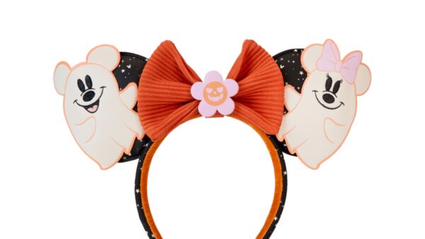 Mickey and Minnie Floral Ghost Ear Headband