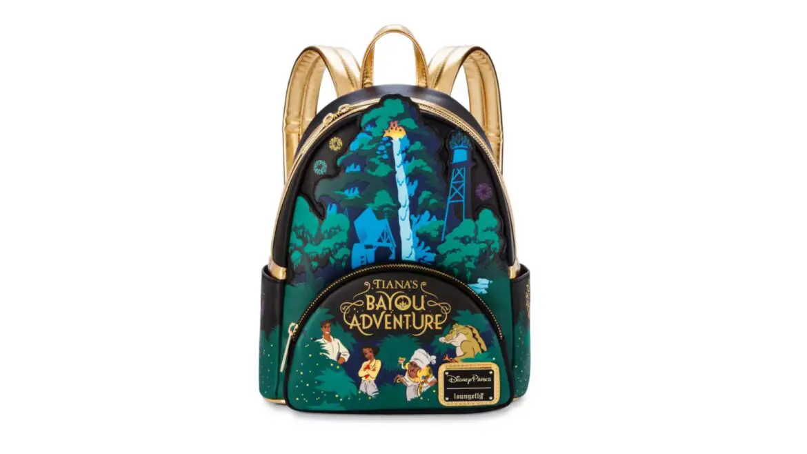 Step into the Bayou with the New Tiana’s Bayou Adventure Loungefly Mini Backpack!