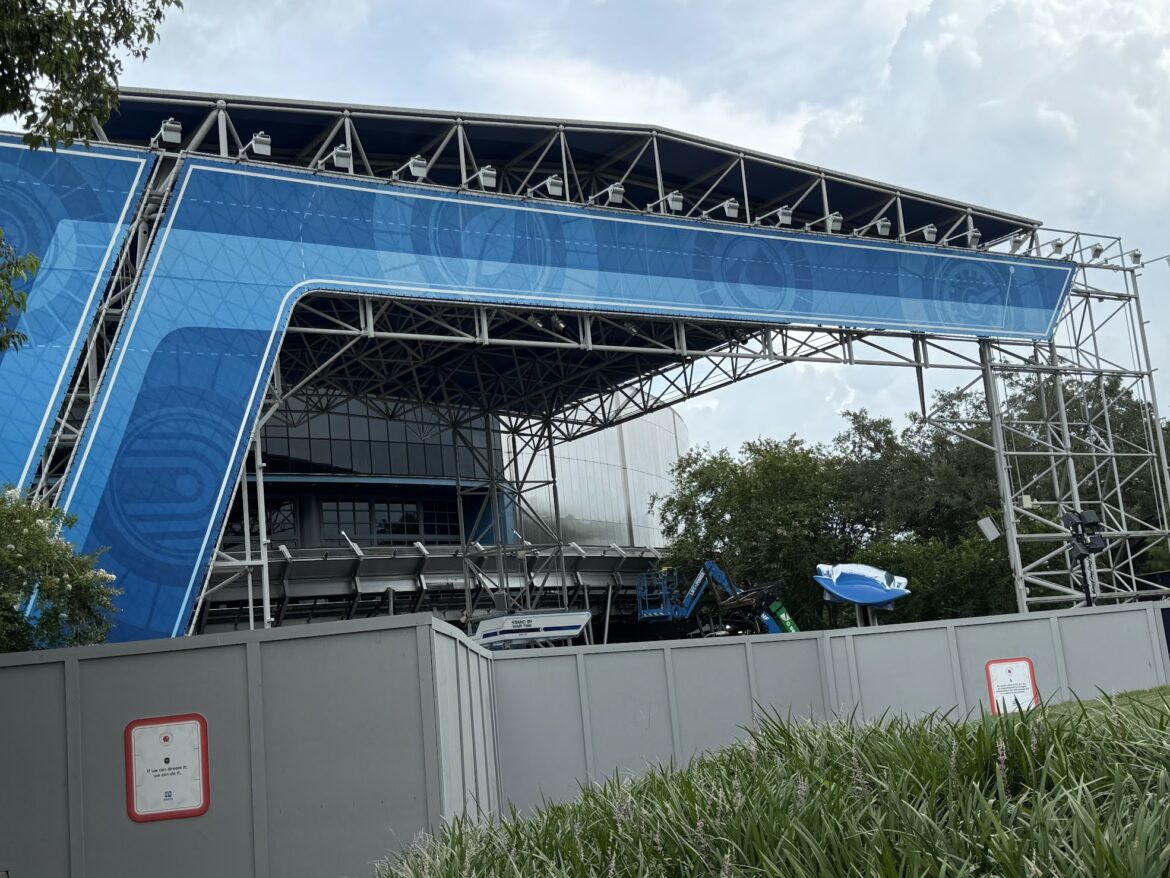 More Paneling Removed on Test Track’s Exterior during Refurbishment